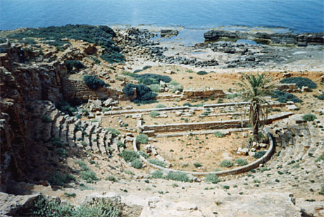 fotografia a colori del teatro di Apollonia (fonte: Massimo De Benedetti)