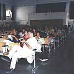 fotografia a colori di alcuni partecipanti al terzo seminario di architettura Villard a Roma (fonte: Elisabetta Lupo)