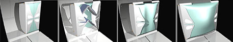 composizioni grafiche a colori dei dettagli dei 'Crew Quarters' (cabine letto) all'interno del Iss - Habitation Module (fonte: Daniele Bedini)