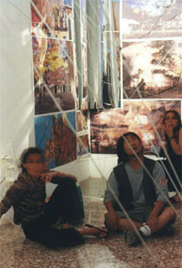 fotografia a colori di alcuni partecipanti al workshop  concorso "vivere venezia" (autore: Elisabetta Lupo)