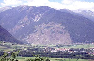 Glorenza vista da castel Coira, foto Giorgio Visconti