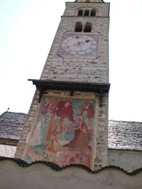 Affresco Giudizio universale, campanile di San Pancrazio, foto Giorgio Visconti.