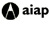 logo in bianco e nero dell'AIAP Associazione Italiana Progettazione per la Comunicazione visiva