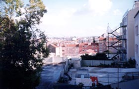 fotografia a colori vista panoramica di Lisbona. (fotografo: Elisa Tattoli, gennaio 1998)