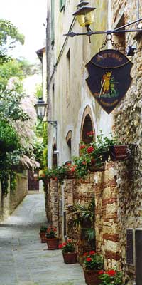 fotografia a colori di un vicolo medioevale, della cittadina Massa Marittima (autore: Giorgio Visconti)